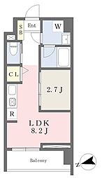 桜ヒルズ博多北 1LDKの間取図画像
