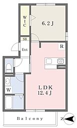 サンスクエア 1LDKの間取図画像