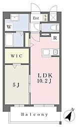 コンシェリアOZU 1LDKの間取図画像