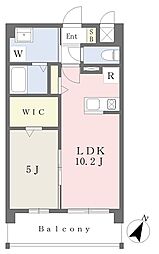 コンシェリアOZU 1LDKの間取図画像