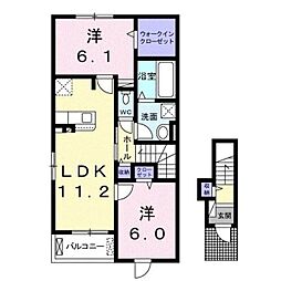 ラヴィクレール7 2LDKの間取図画像
