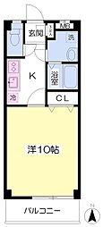 エバーグリーン大津駅前 1Kの間取図画像