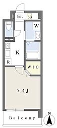 ユーマンション 1Kの間取図画像