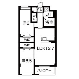 ＳＡＫＵＲＡ 1階2LDKの間取り