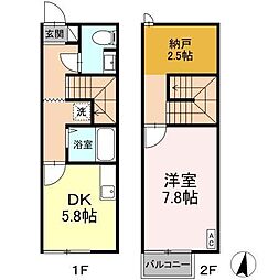 ほたるの里槇E 1SDKの間取図画像
