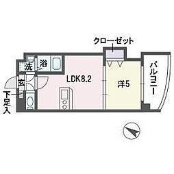 アヴァンセ那の川 1LDKの間取図画像