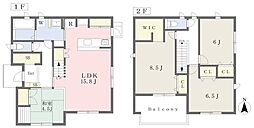 西牟田戸建て 2階4LDKの間取り