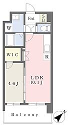 パルデンス・エコノ10 1LDKの間取図画像