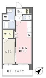 パルデンス・エコノ10 1LDKの間取図画像