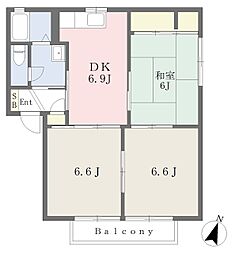 ラズベリー 3DKの間取図画像