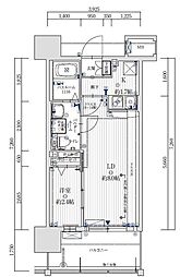 グランフォーレプライム大手門 1LDKの間取図画像