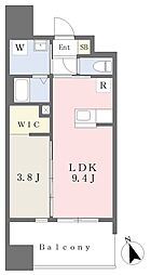ラフレシーサ愛宕 1LDKの間取図画像