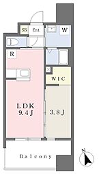 ラフレシーサ愛宕 1LDKの間取図画像