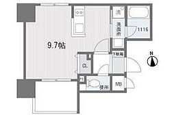 アルティザ博多駅前 ワンルームの間取図画像