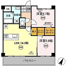 CasaFelice 2LDKの間取図画像