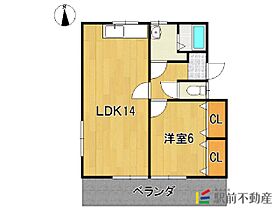 ハイツ柳川 201 ｜ 福岡県柳川市糀屋町70-13（賃貸アパート1LDK・2階・45.00㎡） その2