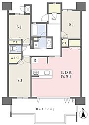 サンパーク守恒テラス 3LDKの間取図画像