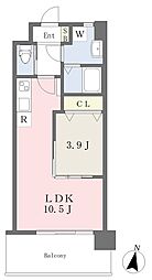 アドバンス718 1LDKの間取図画像
