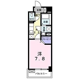 ボスカートF. 1Kの間取図画像