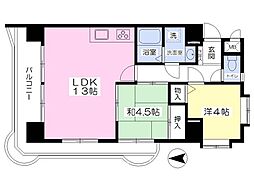 トーカンマンション高炉台公園 2LDKの間取図画像