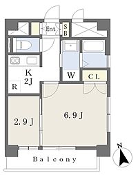 アベニュー黒崎 2Kの間取図画像