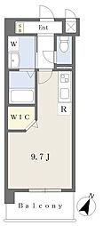 GRANDMERCI ワンルームの間取図画像