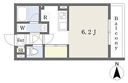 ntpネリマ ワンルームの間取図画像