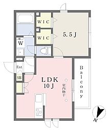 Placido大泉 1LDKの間取図画像