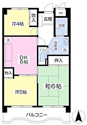 アーバンコート氷川台 3DKの間取図画像