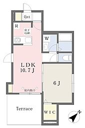 グランベリー・セイコー 1LDKの間取図画像