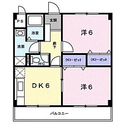間取図画像 2DK