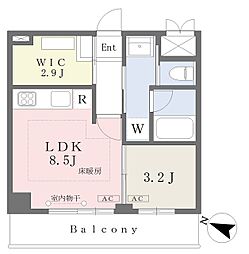 仮)グリーンヒルズ南大塚 1LDKの間取図画像