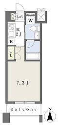 シティハイツ森下 1Kの間取図画像