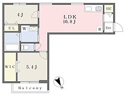 ワンズレジデンス亀戸 2LDKの間取図画像