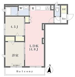ジェイ・メゾン 2LDKの間取図画像