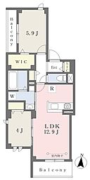 (仮)墨田区石原4丁目計画 2LDKの間取図画像