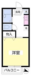 セジュール今寺 1Kの間取図画像