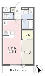 Solaire 1LDKの間取図画像