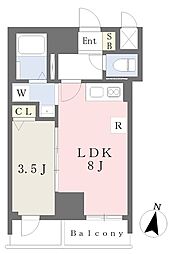SDグランツ神戸六甲山手 1LDKの間取図画像