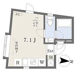 ＧＲＡＮＤ　ＣＡＳＡ中野本町 3階ワンルームの間取り