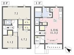 ドモン・アド・ピシナム 1階3LDKの間取り