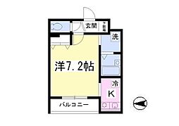 コルティーレ荻窪 1Kの間取図画像