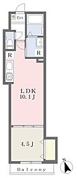 ウィステリアハウス西荻南 1LDKの間取図画像