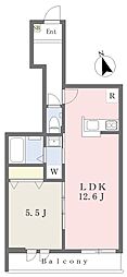 ウィステリアハウス西荻南 1LDKの間取図画像