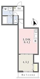 ウィステリアハウス西荻南 1LDKの間取図画像
