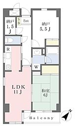 メトロステージ落合 1SLDKの間取図画像