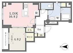 中野区弥生町2丁目マンション 1LDKの間取図画像