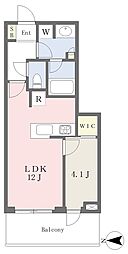 パークシティ中野ザタワーエアーズ 1LDKの間取図画像