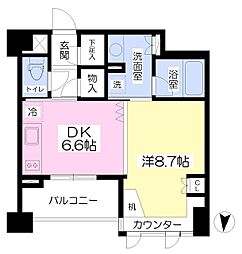 レクセル高田馬場 1DKの間取図画像