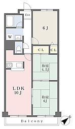 パークサイドコープ林 3LDKの間取図画像